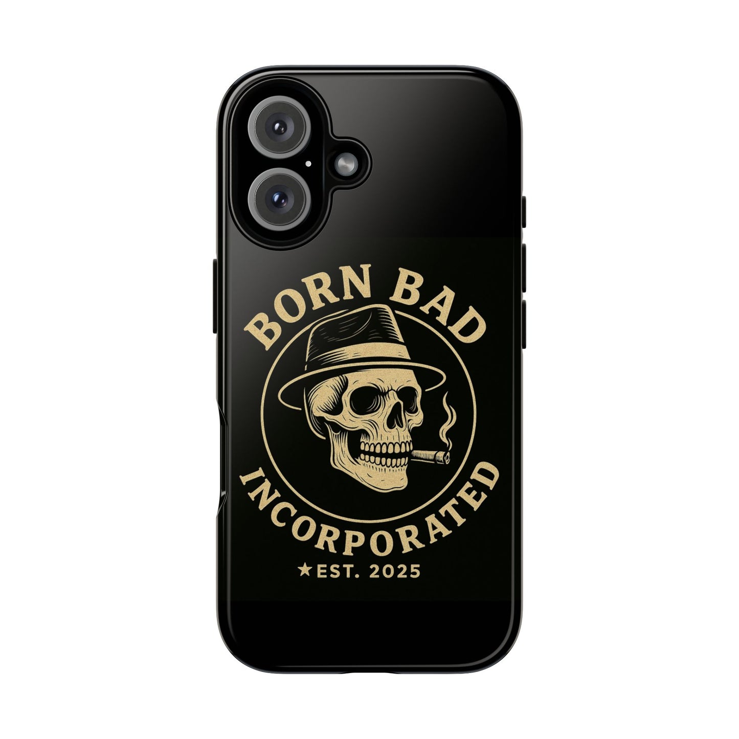 Born Bad Skull iPhone Case - Tough Cases for Edgy Style