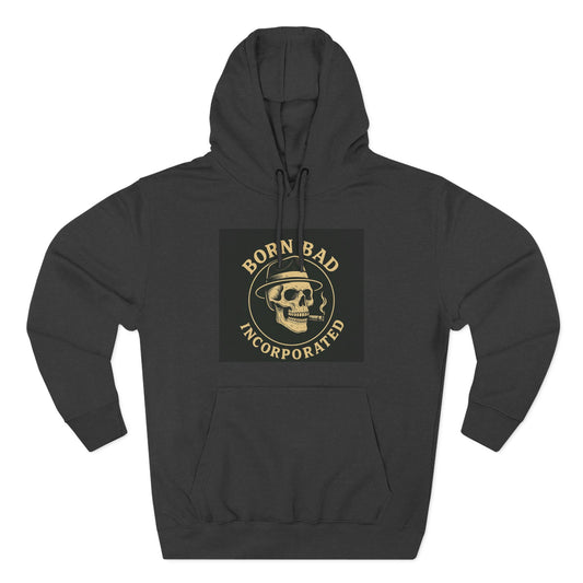 Born Bad Skull Fleece Hoodie - Stylish & Cozy