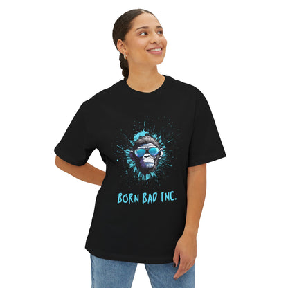 Born Bad Inc. Unisex Oversized Boxy Tee - Fun & Relaxed Style for Everyday Wear