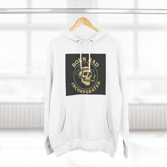 Born Bad Skull Fleece Hoodie - Stylish & Cozy