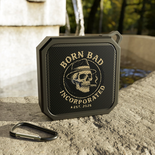 Blackwater Outdoor Bluetooth Speaker - 'Born Bad' Skull Design, Portable Music for Adventurers
