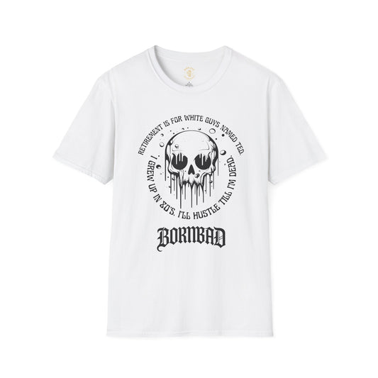 Born Bad Unisex Softstyle T-Shirt – Edgy Graphic Tee for Rebels